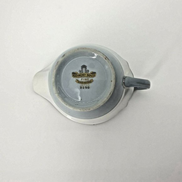 Harmony House Sheraton 3250 Creamer Japan Dish Set Floral Vintage Floral Blue - Picture 7 of 9